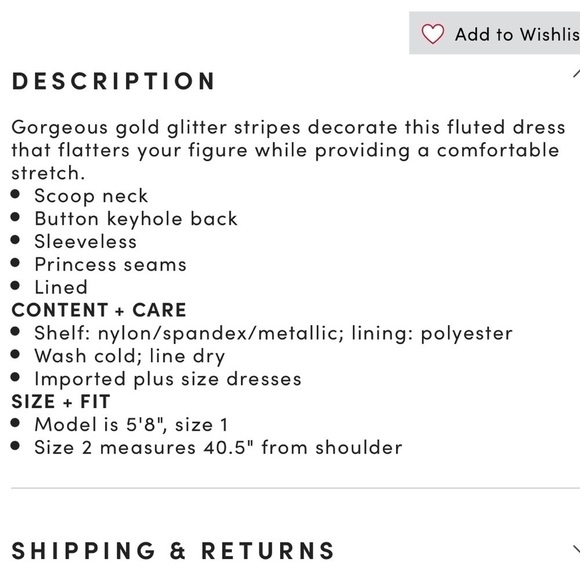 Torrid Black & Gold Glitter Stripe Fluted Dress Size 00 - Picture 11 of 11